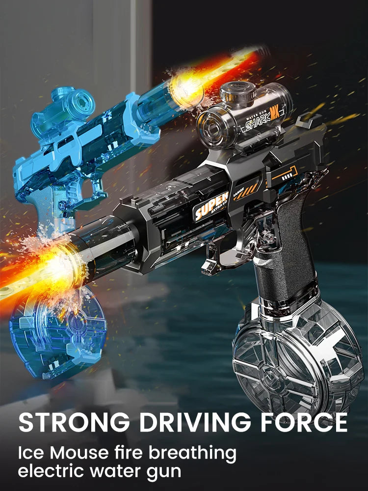 Electric Water Gun with Drum Mag + Lighting