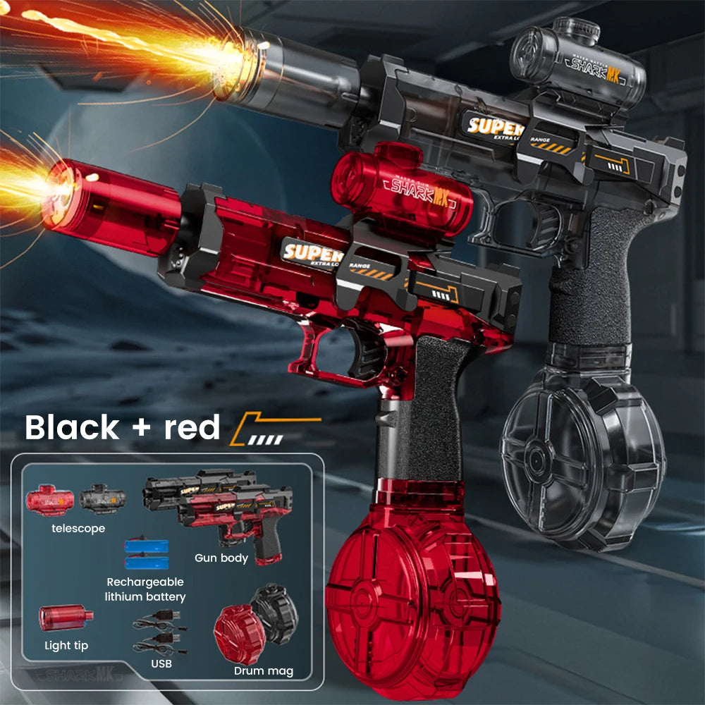 Electric Water Gun with Drum Mag + Lighting