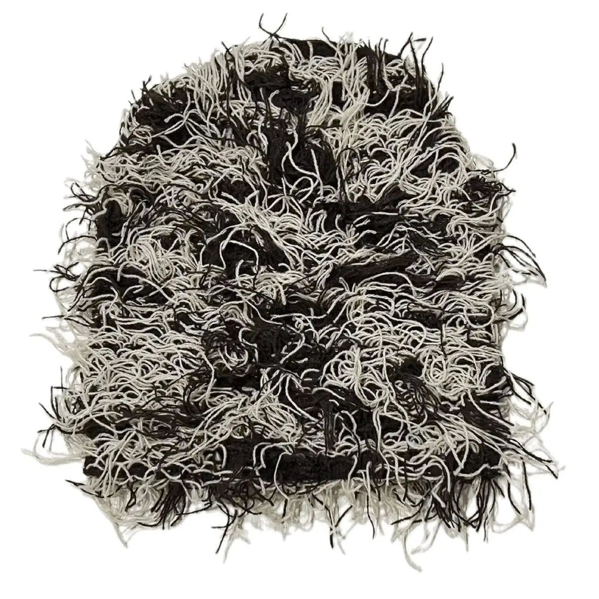 Distressed Balaclava Beanie Hat  Tag Label Grassy Distressed Knit Ski Mask