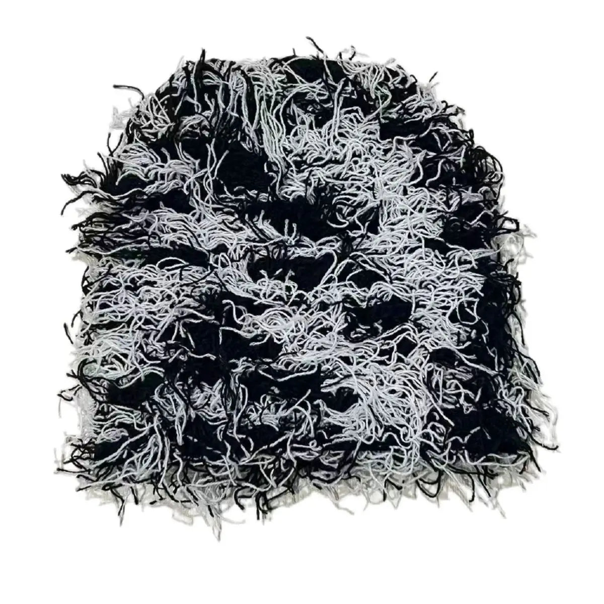Distressed Balaclava Beanie Hat  Tag Label Grassy Distressed Knit Ski Mask